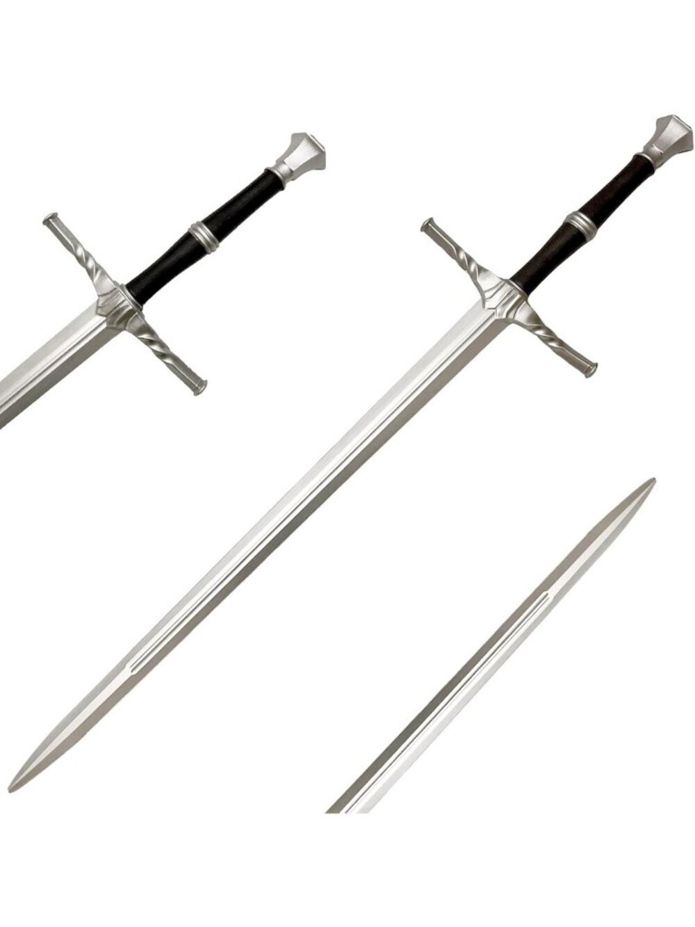 41-Inch Medieval Foam Long Sword for Cosplay, LARP, Halloween Costume Accessory